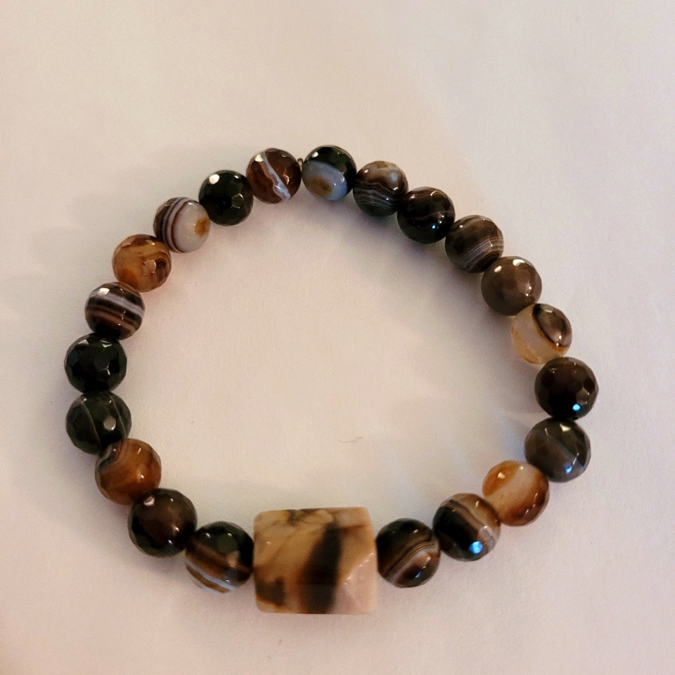 Genuine Gemstones Crafted Bracelet Nwot
